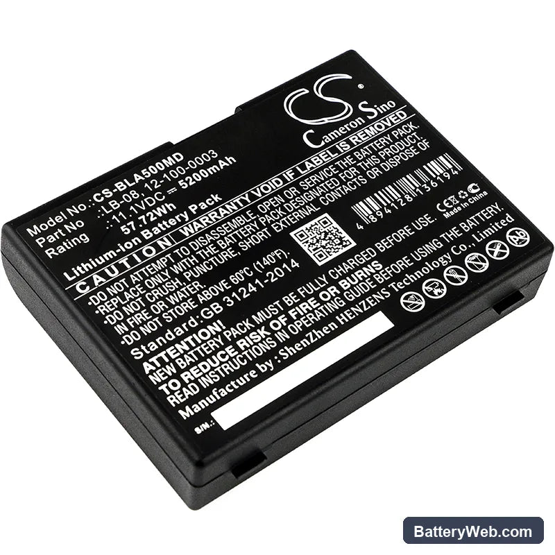 Biolight A5 Replacement Battery, 11.1V, 5200mAh, Li-ion 1