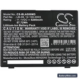Biolight A5 Replacement Battery, 11.1V, 5200mAh, Li-ion 3