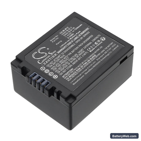 Panasonic Lumix DMC-G1 SLR Replacement Battery, 7.4V, 1250mAh, Li-ion 1