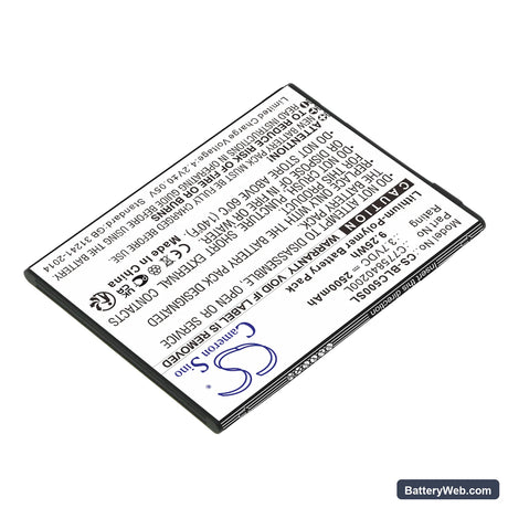 BLU C5 Replacement Battery, 3.7V, 2500mAh, Li-Polymer 2