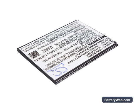 BLU Dash X LTE D0010U Replacement Battery, 3.8V, 2500mAh, Li-Polymer 2