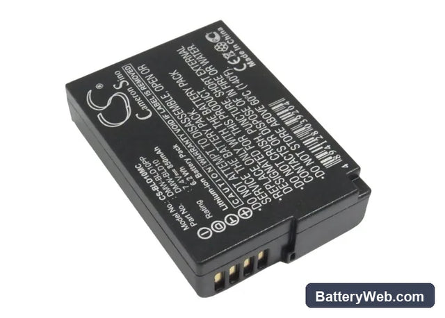 Panasonic Lumix DMC-GF2 Replacement Battery, 7.4V, 850mAh, Li-ion 1