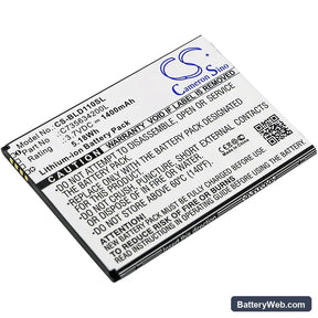 BLU Studio M HD Replacement Battery, 3.7V, 1400mAh, Li-ion 1