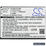 BLU Studio M HD Replacement Battery, 3.7V, 1400mAh, Li-ion 3