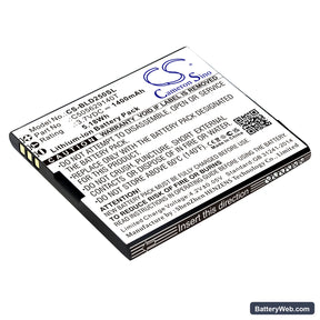 BLU Dash L2 Replacement Battery, 3.7V, 1400mAh, Li-ion 1