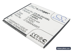 BLU Dash 5.0 Replacement Battery, 3.7V, 2000mAh, Li-ion 1