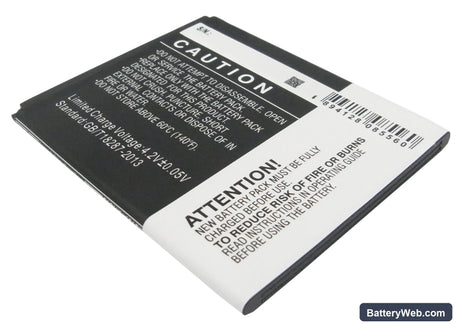 BLU Dash 5.0 Replacement Battery, 3.7V, 2000mAh, Li-ion 4