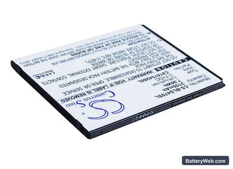 BLU Dash 5.5 Replacement Battery, 3.7V, 2150mAh, Li-ion 3