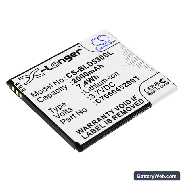 Explay Fresh Replacement Battery, 3.7V, 2000mAh, Li-ion 1
