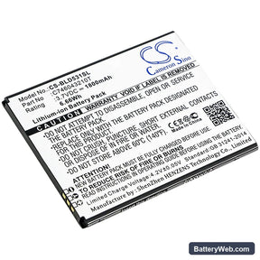 BLU Studio 5.0K Replacement Battery, 3.7V, 1800mAh, Li-ion 1