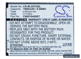 BLU Studio 5.0S Replacement Battery, 3.7V, 1800mAh, Li-ion 1