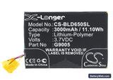 BLU Studio 6.0 HD Replacement Battery, 3.7V, 3000mAh, Li-Polymer 1