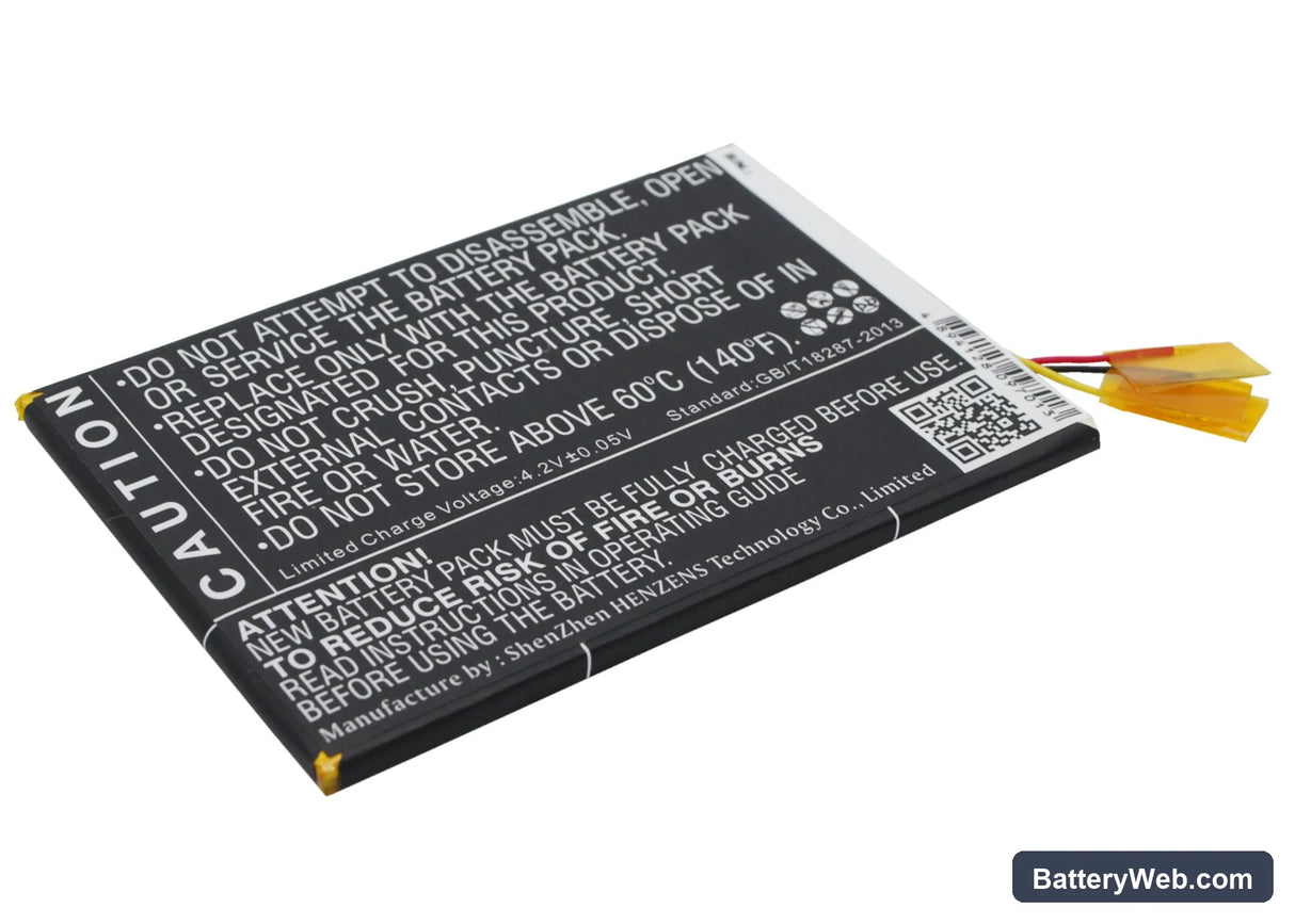BLU Studio 6.0 HD Replacement Battery, 3.7V, 3000mAh, Li-Polymer 5