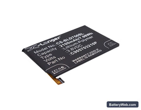 BLU Studio X Replacement Battery, 3.8V, 2100mAh, Li-Polymer 1