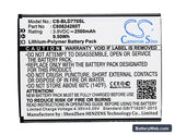 BLU Studio X Plus Replacement Battery, 3.8V, 2500mAh, Li-Polymer 5
