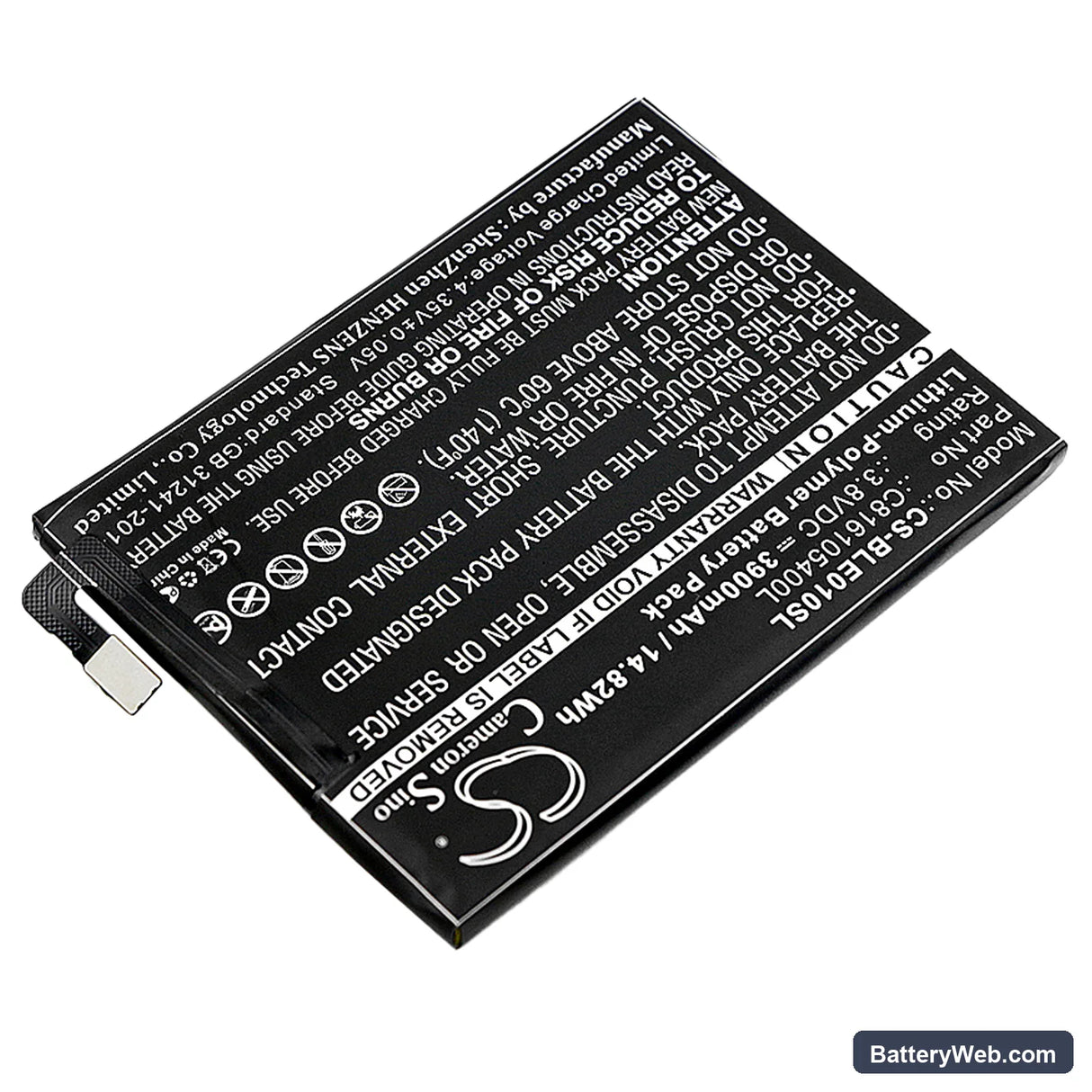 BLU Energy X Replacement Battery, 3.8V, 3900mAh, Li-Polymer 2