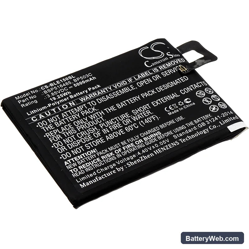 BLU Energy X Plus 2 Replacement Battery, 3.85V, 5000mAh, Li-Polymer 1