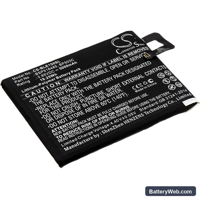 BLU Energy X Plus 2 Replacement Battery, 3.85V, 5000mAh, Li-Polymer 1