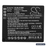 Panasonic Lumix DMC-GF6 Replacement Battery, 7.4V, 750mAh, Li-ion 5