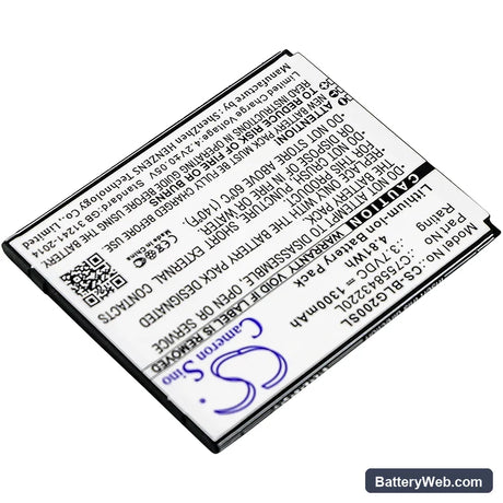 BLU Studio G2 Plus Replacement Battery, 3.7V, 1300mAh, Li-ion 2
