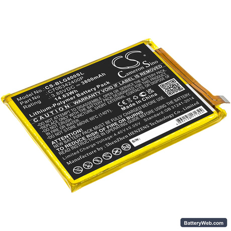 BLU G80 Replacement Battery, 3.85V, 3800mAh, Li-Polymer 1
