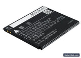 Lenovo K3 Replacement Battery, 3.7V, 1900mAh, Li-ion 4