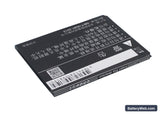 Lenovo K3 Note Replacement Battery, 3.7V, 2000mAh, Li-ion 4