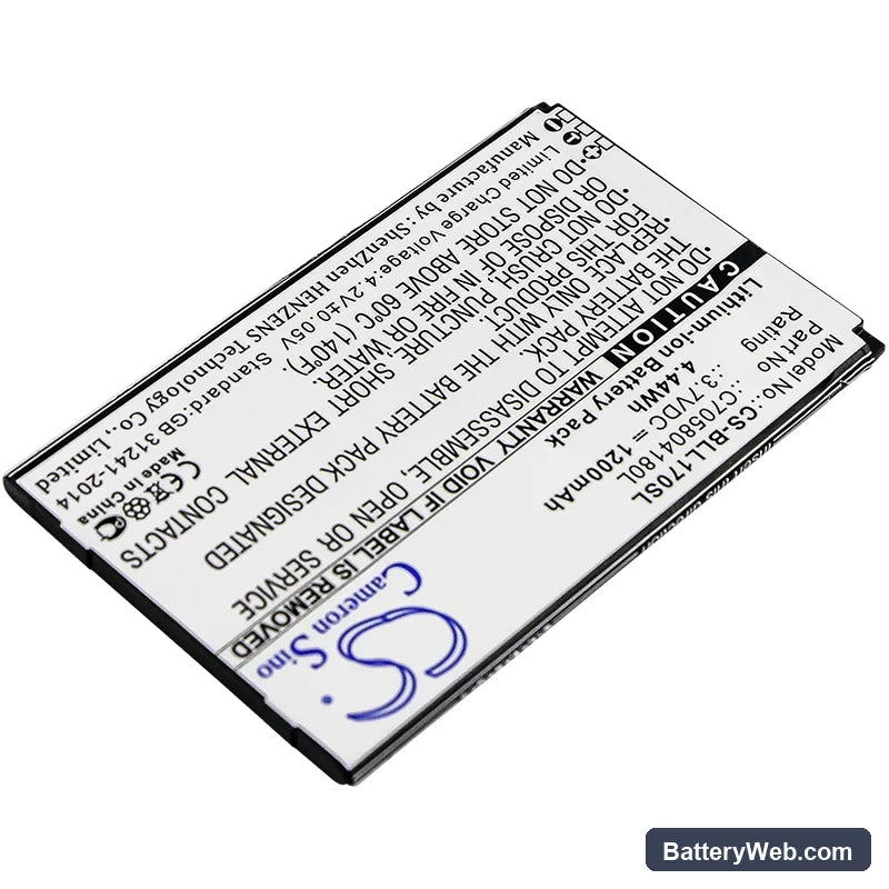 BLU Life Play 2 Replacement Battery, 3.7V, 1200mAh, Li-ion 2