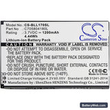 BLU Life Play 2 Replacement Battery, 3.7V, 1200mAh, Li-ion 3