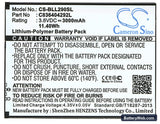 BLU Life 8 XL Replacement Battery, 3.8V, 3000mAh, Li-Polymer 5