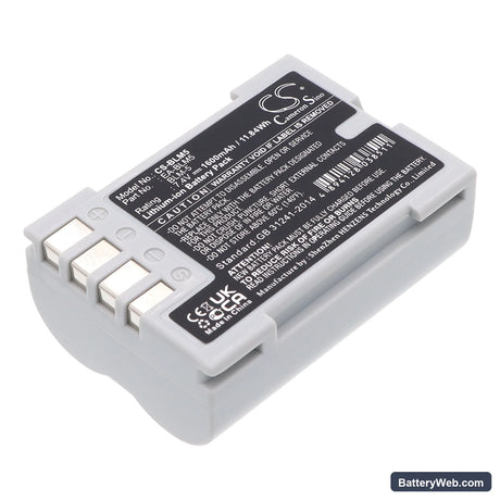 Olympus E3 Replacement Battery, 7.4V, 1600mAh, Li-ion 1