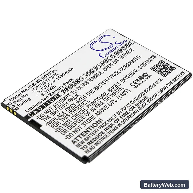 BLU Neo X Replacement Battery, 3.7V, 1450mAh, Li-ion 1