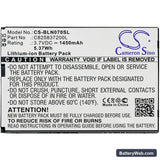 BLU Neo X Replacement Battery, 3.7V, 1450mAh, Li-ion 3