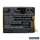 BLU BOLD N1 Replacement Battery, 3.8V, 3300mAh, Li-Polymer 3