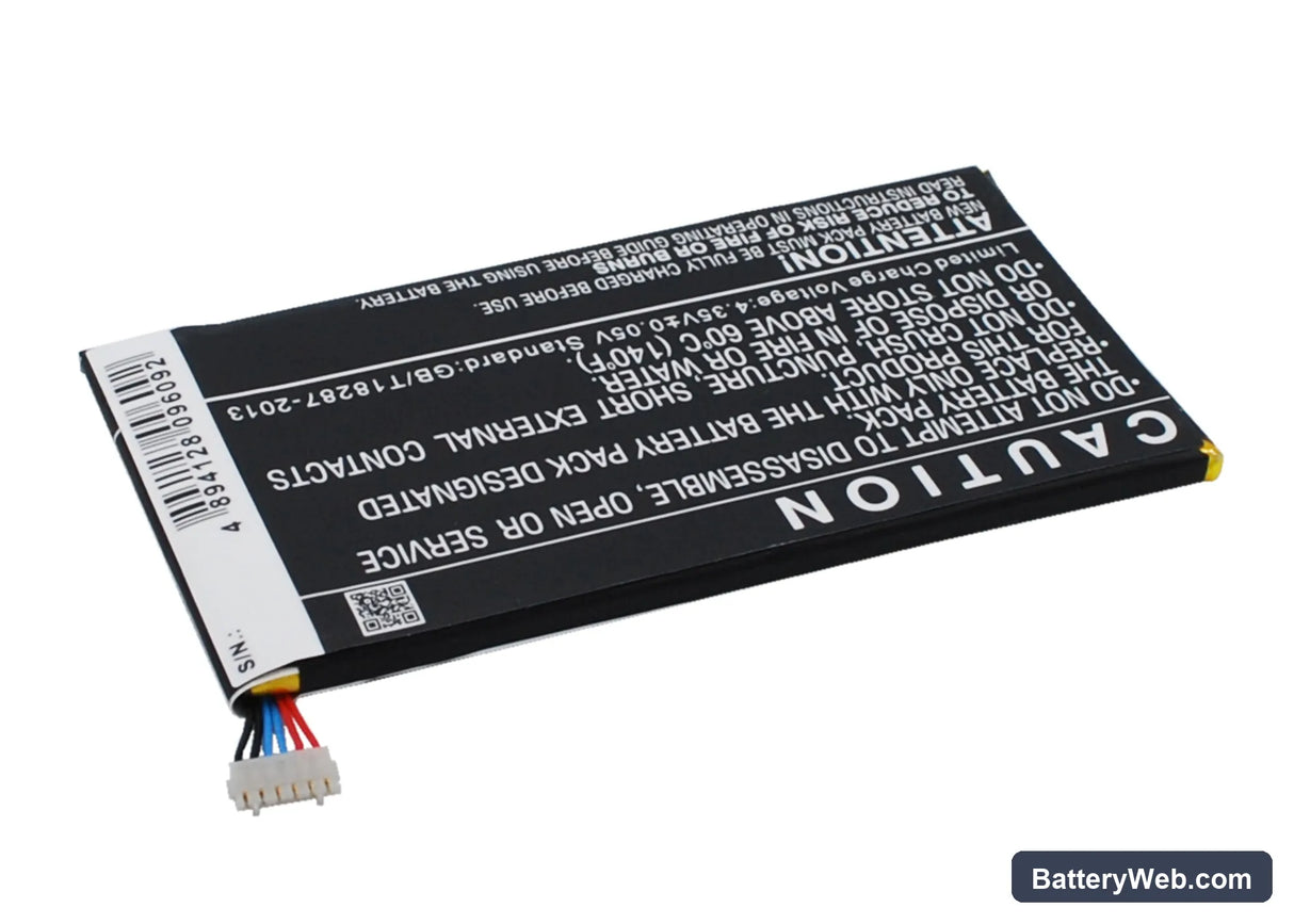 Wiko Darkfull Replacement Battery, 3.8V, 2000mAh, Li-Polymer 4
