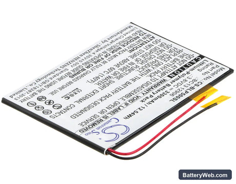 BLU TouchBook 7.0 LTE Replacement Battery, 3.8V, 3300mAh, Li-Polymer 2