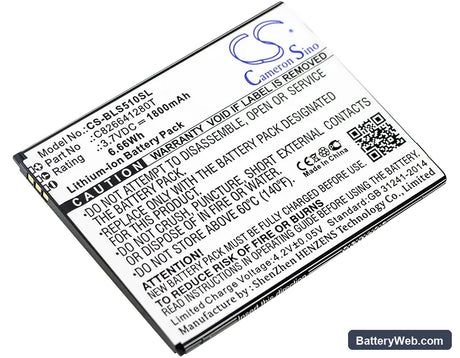 BLU Studio G Plus Replacement Battery, 3.7V, 1800mAh, Li-ion 1