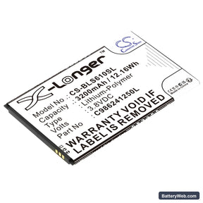 BLU Studio Mega Replacement Battery, 3.8V, 3200mAh, Li-Polymer 1