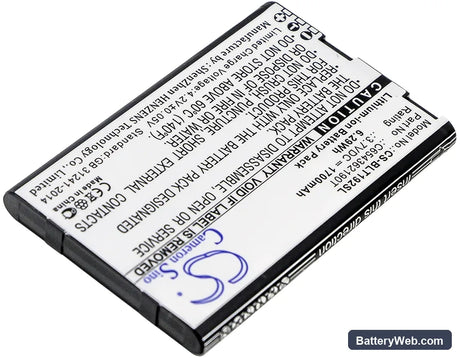 BLU Tank Li Replacement Battery, 3.7V, 1700mAh, Li-ion 2