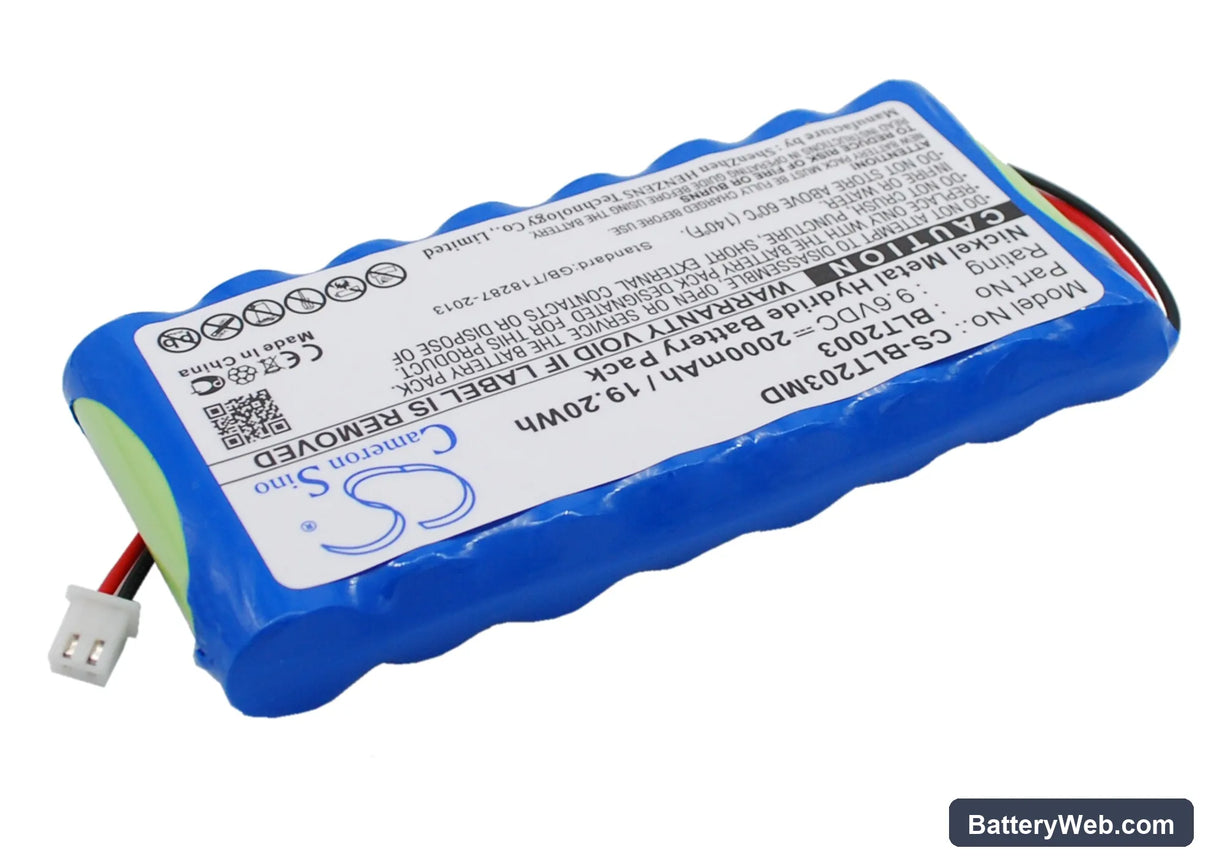 Biolat BLT2003 Replacement Battery, 9.6V, 2000mAh, Ni-MH 3