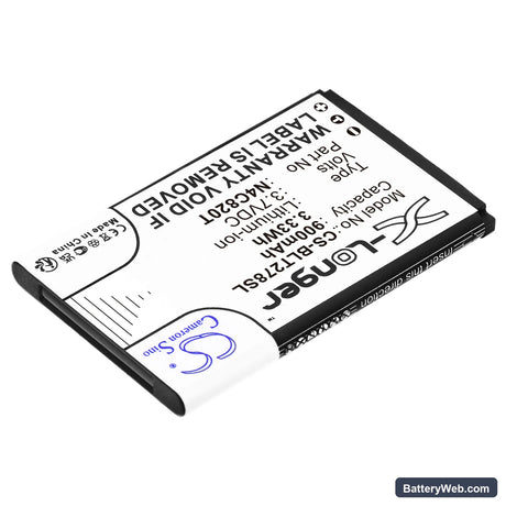 BLU Aria Replacement Battery, 3.7V, 900mAh, Li-ion 2