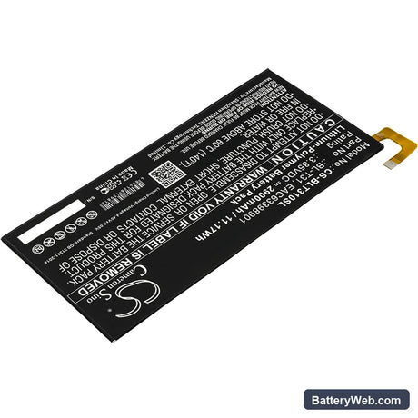 LG G Pad F2 8.0 Replacement Battery, 3.85V, 2900mAh, Li-Polymer 2