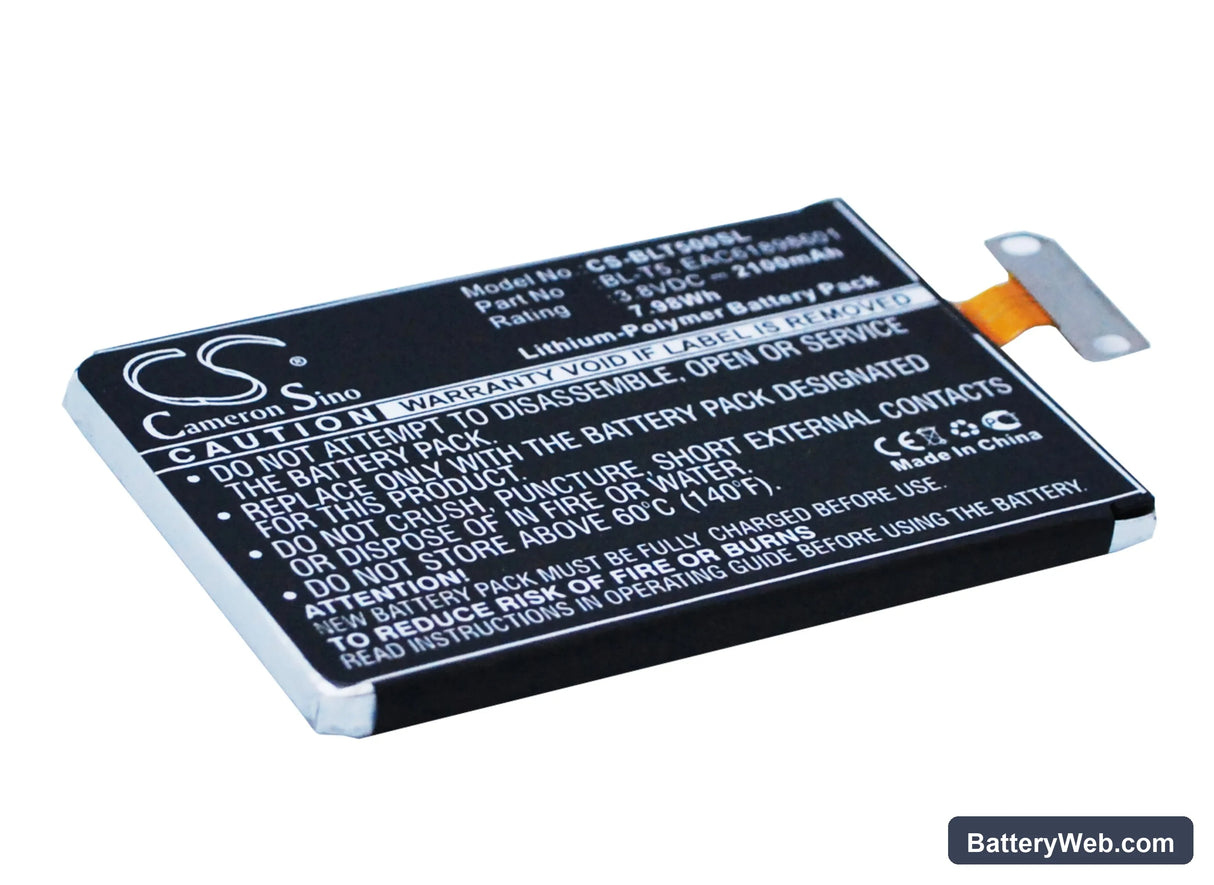 LG Nexus 4 Replacement Battery, 3.8V, 2100mAh, Li-Polymer 2