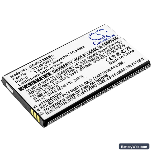 BLU Tank 2.4 Torch Replacement Battery, 3.8V, 2800mAh, Li-ion 1