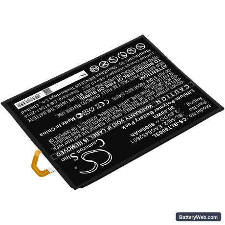 LG G Pad 5 10.1 Replacement Battery, 3.8V, 8000mAh, Li-Polymer 2