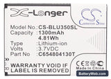 BLU DASH 3.5 Replacement Battery, 3.7V, 1300mAh, Li-ion 5