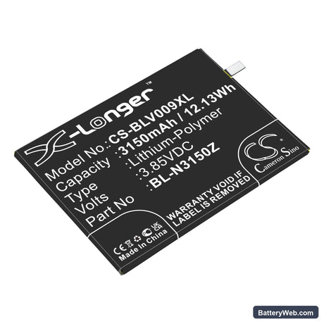BLU Vivo Replacement Battery, 3.85V, 3150mAh, Li-Polymer 1