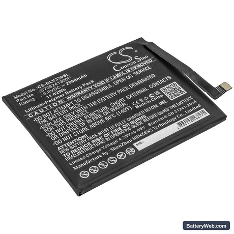 BLU Vivo XI Replacement Battery, 3.8V, 2900mAh, Li-Polymer 1