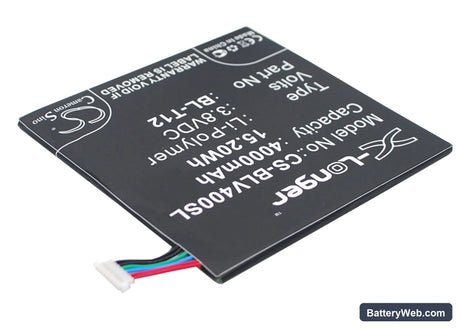 LG Pad 7.0 Replacement Battery, 3.8V, 4000mAh, Li-Polymer 3