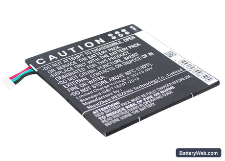 LG Pad 7.0 Replacement Battery, 3.8V, 4000mAh, Li-Polymer 5